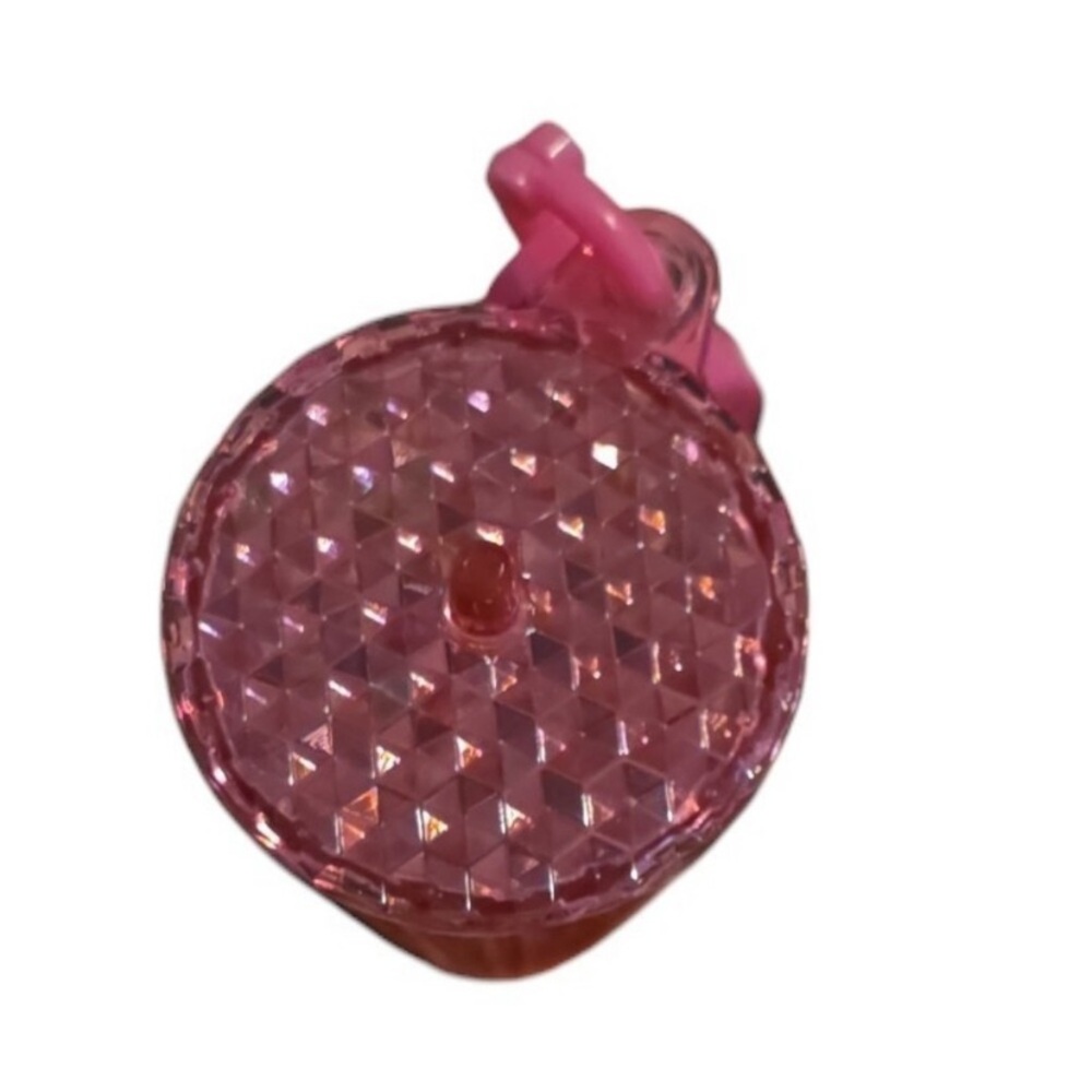 Iridescent Pink Textured Tumbler Keychain - Picture 2 of 2
